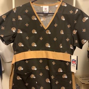 New Orleans Saints scrub top